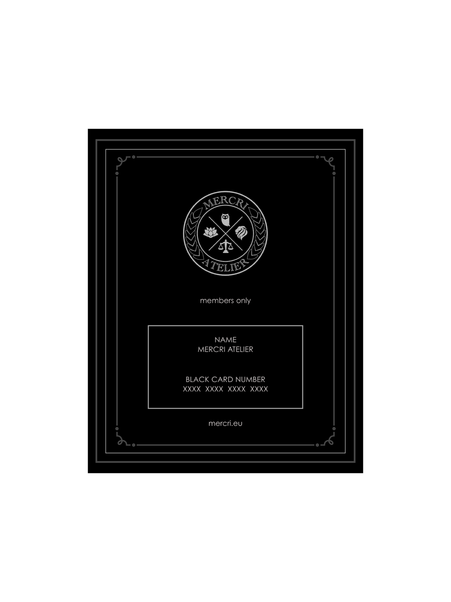 ATELIER VIRTUAL ‘BLACK CARD’