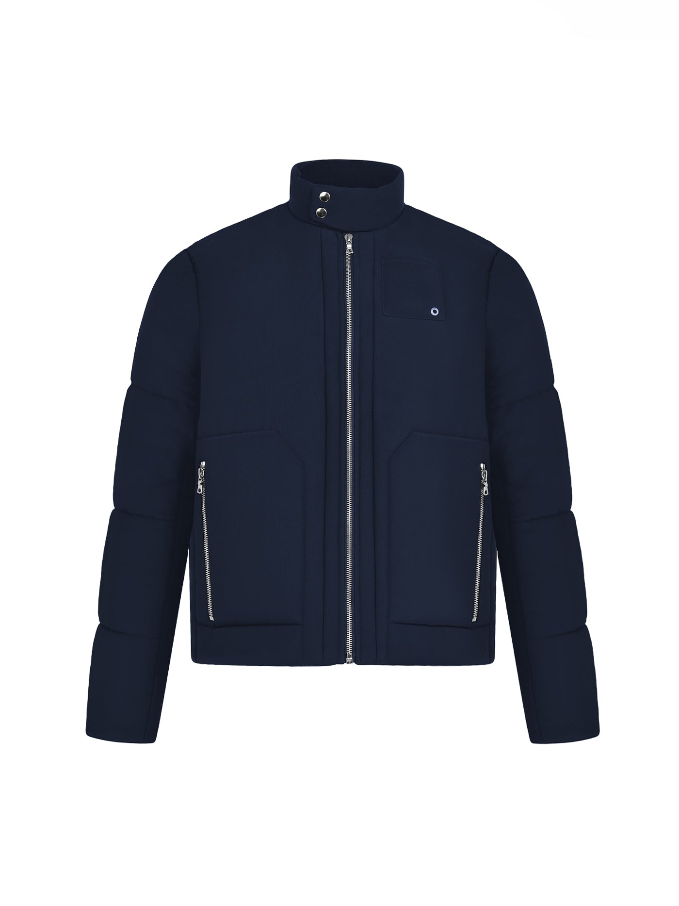 navy puffer jacket for men