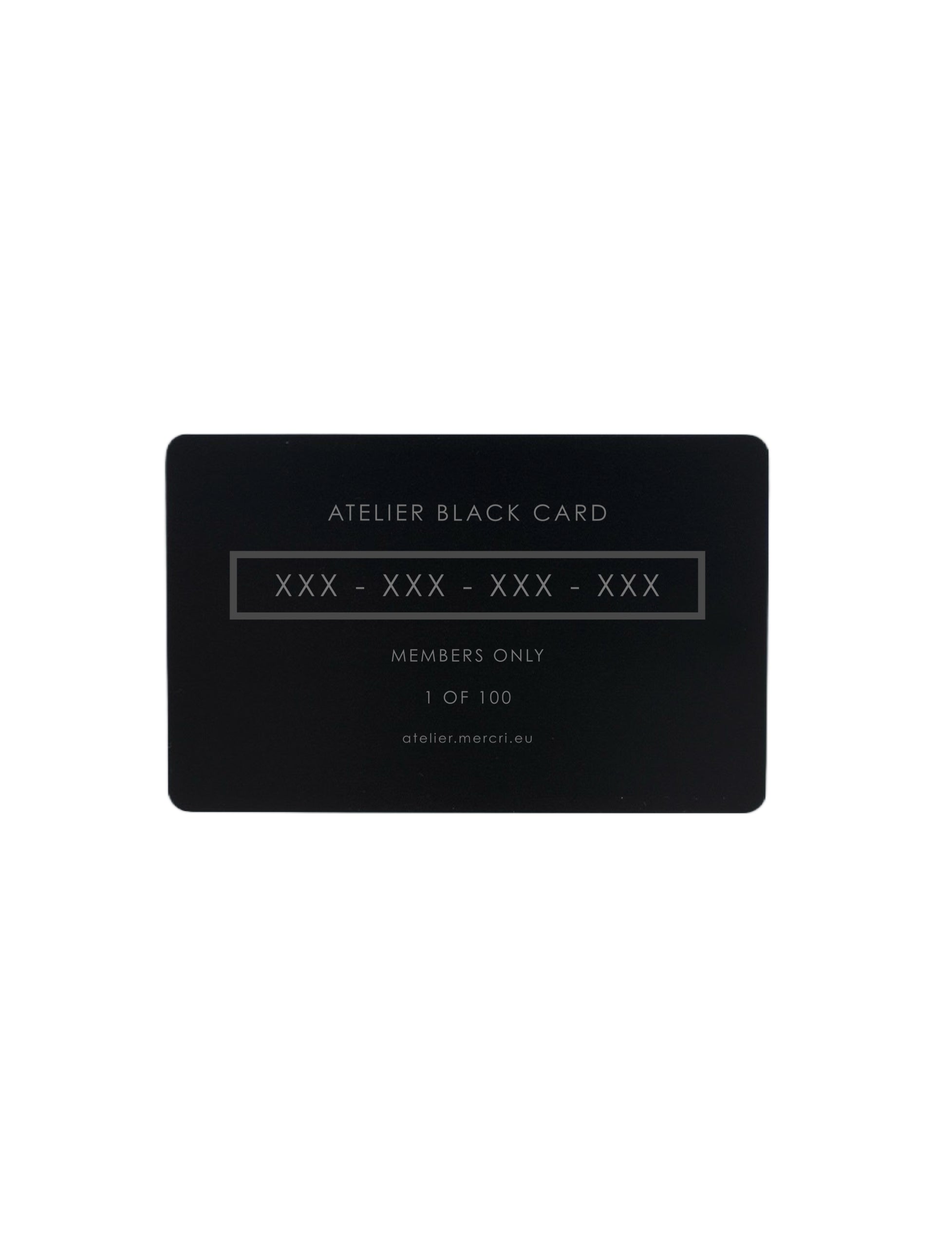 ATELIER ‘BLACK CARD’