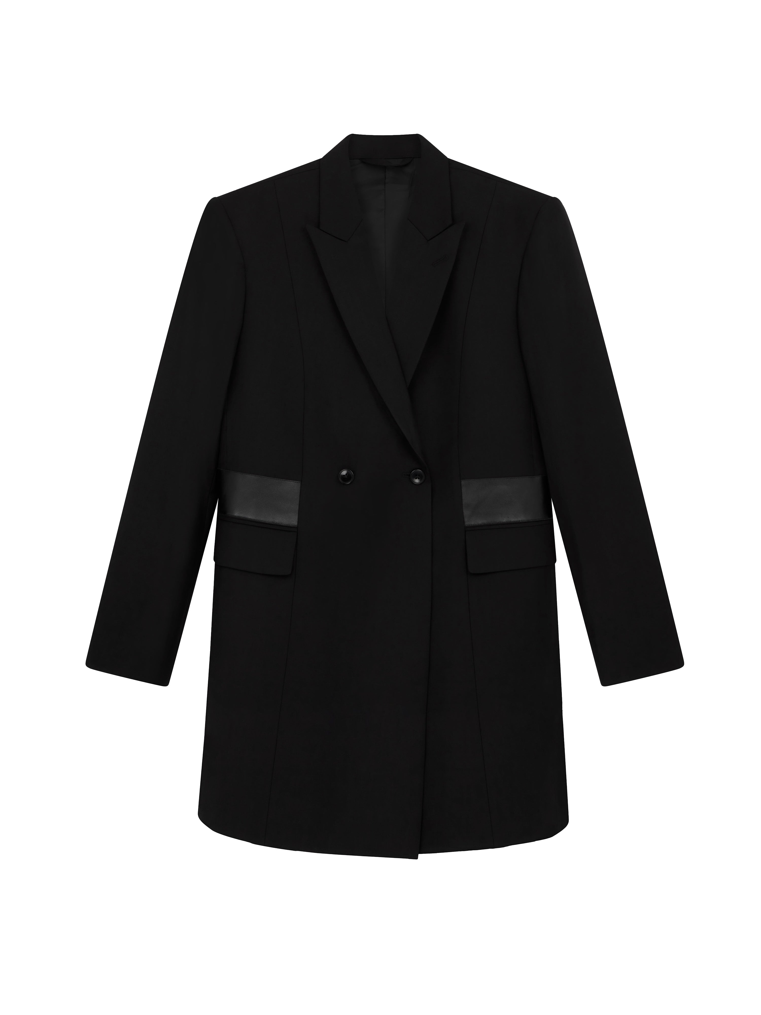 black wool coat for men